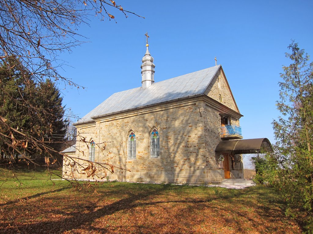 с. Скоморохи. Церква Пресвятої Богородиці. (1906р.)/village Skomorochy. Church.(1906)., Шумское