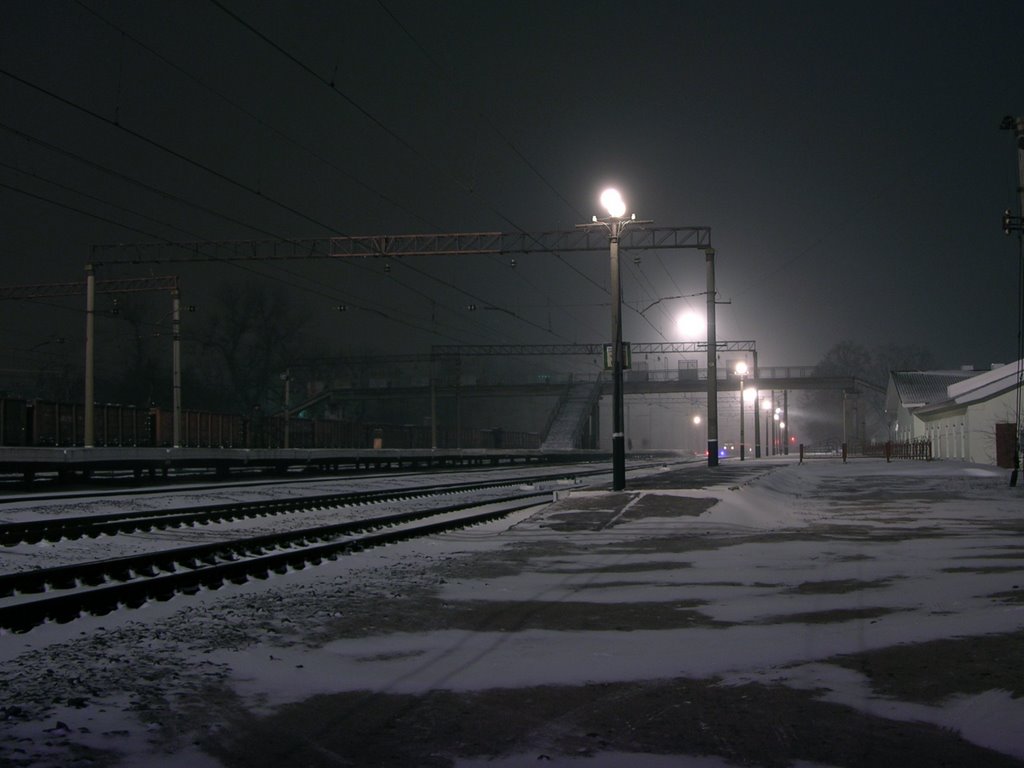 ЖД Вокзал ночью 18.12.2009 3, Балаклея
