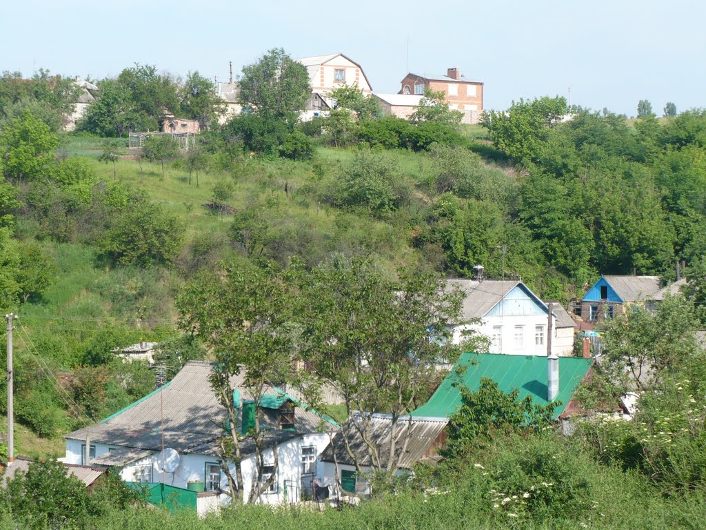 Вигляд вул. Б.Хмельницького з Чумацької гори, Барвенково