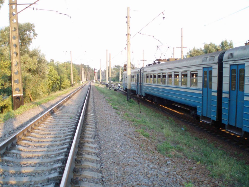 evening on the railway, Боровая