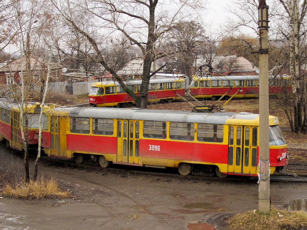3th on the trams circle Novozhanovo - 3-й на кругу зупинка "Новожаново", Боровая