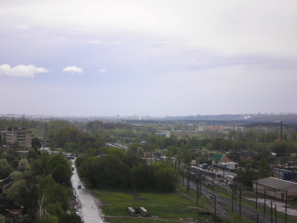 Вид на Харьков со стороны Дергачей, Дергачи