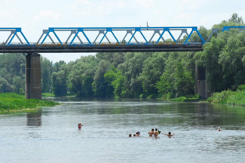 Мост через реку Северский Донец, Изюм