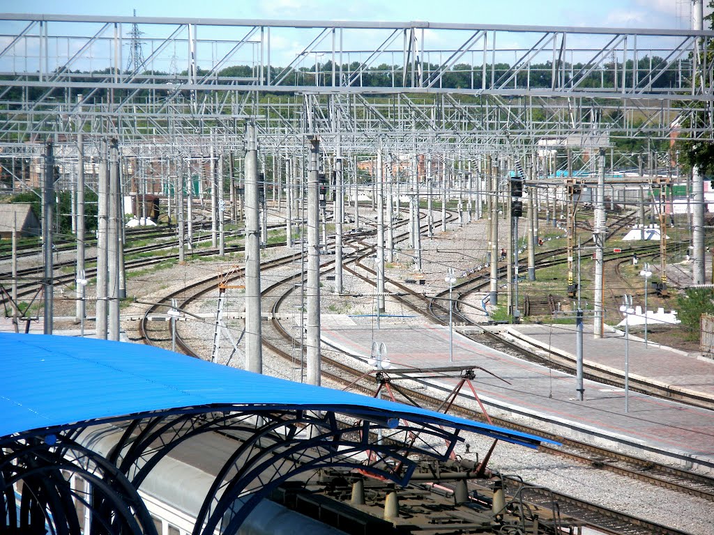 Станция Красноград в "палках", Красноград
