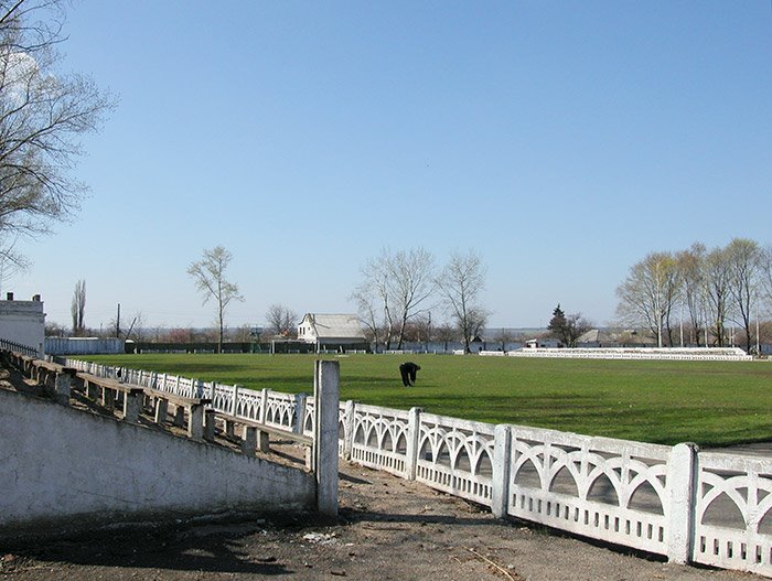 Stadium in Lozovaya (Lozova), Ukraine, Лозовая
