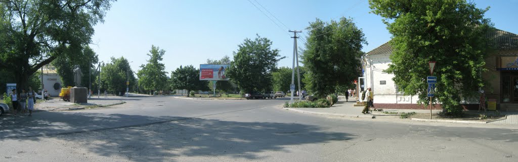 Панорама перекрестка, Геническ