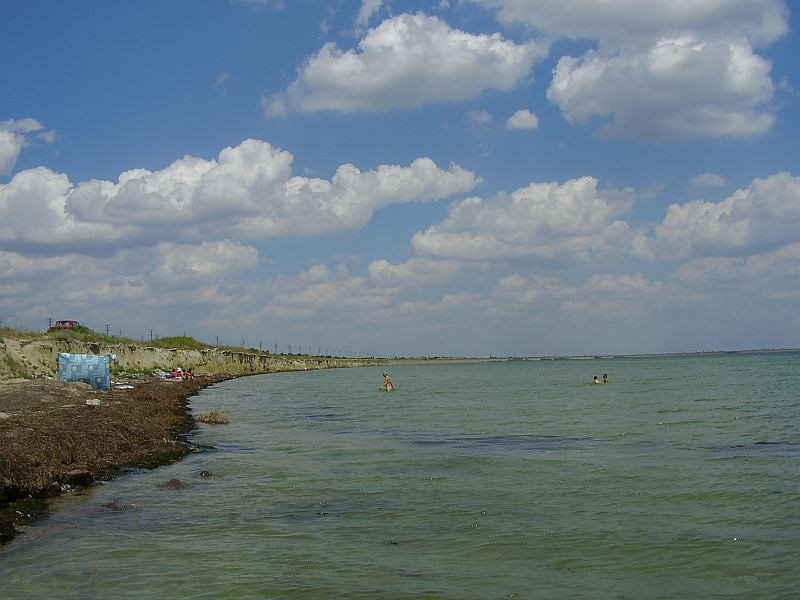 Геническ, пляж, Горностаевка