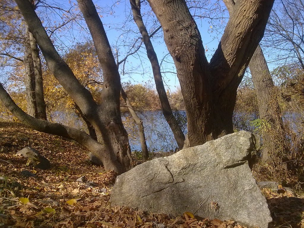 on the riverbank, Новая Каховка