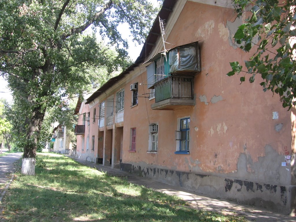 Stalins era buildings. Kherson, September, 2009, Херсон