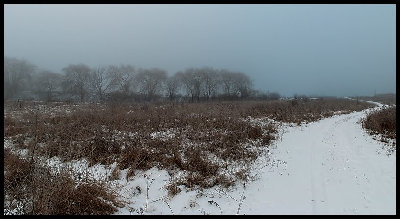 winter landscape, Волочиск