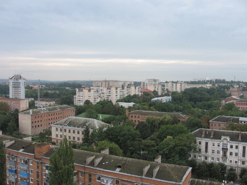 Вид на юго-восток с крыши "7 дней", Каменец-Подольский