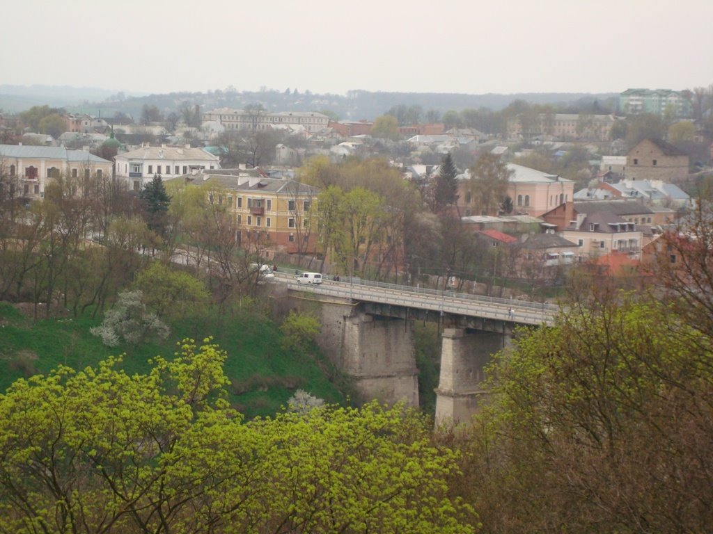 Вид на Новоплановский мост, Каменец-Подольский