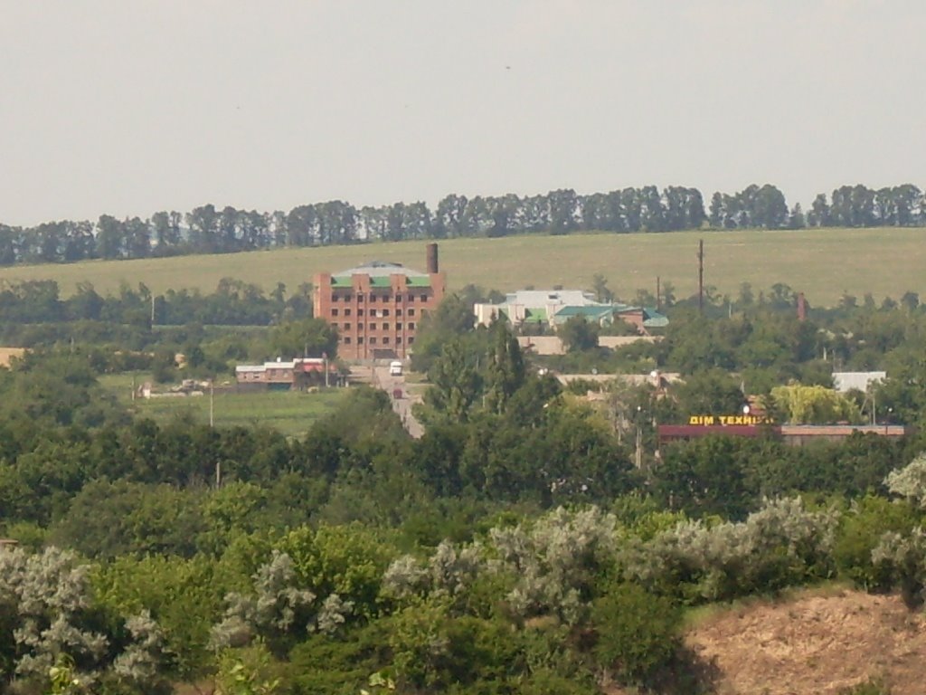 Вид на больницу(с карьера), Зараевск