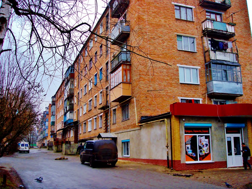 Дом на углу ул.Кирова и прос.Шевченко, вид со двора., Звенигородка