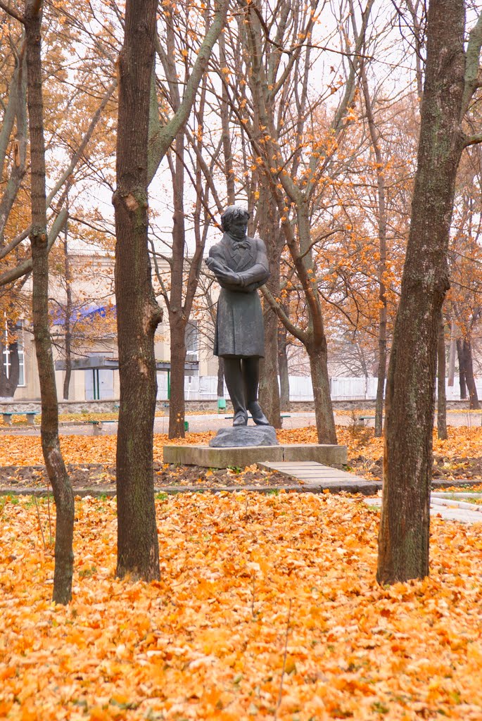 Памятник А.С.Пушкину в Каменке,Черкасская область, Каменка