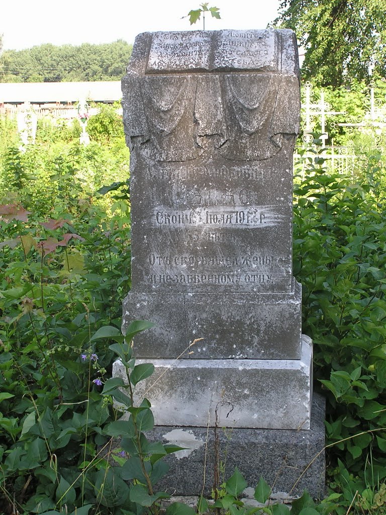Headstone in the Borznas graveyard - Старое надгробие #2, Борзна