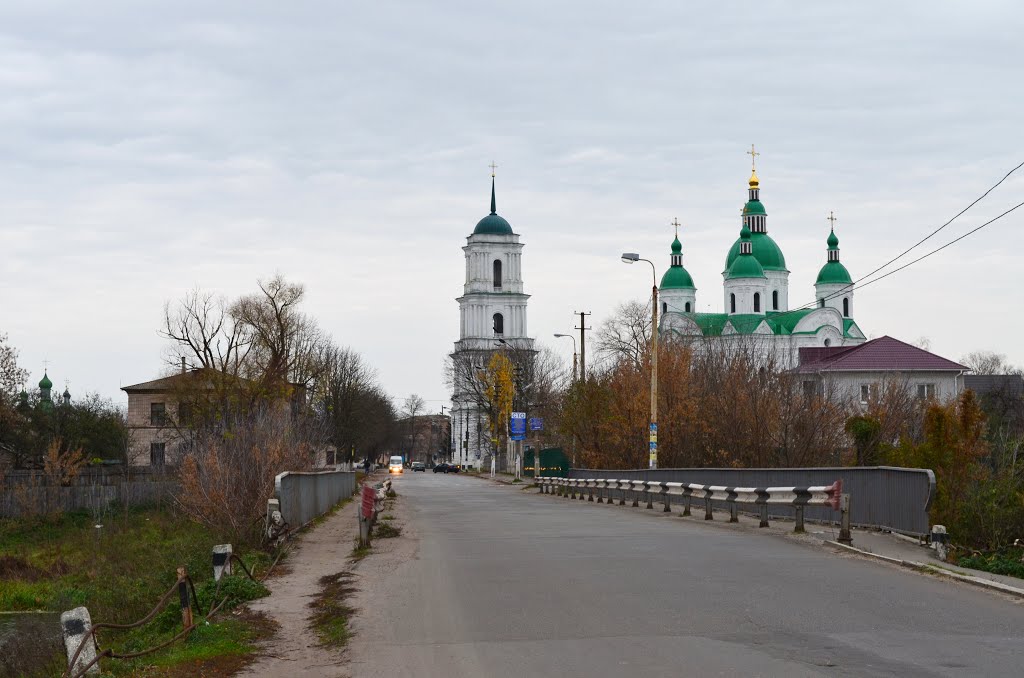 Въезд в город и собор Рождества / Entrance in a city and cathedral of Christmas, Козелец