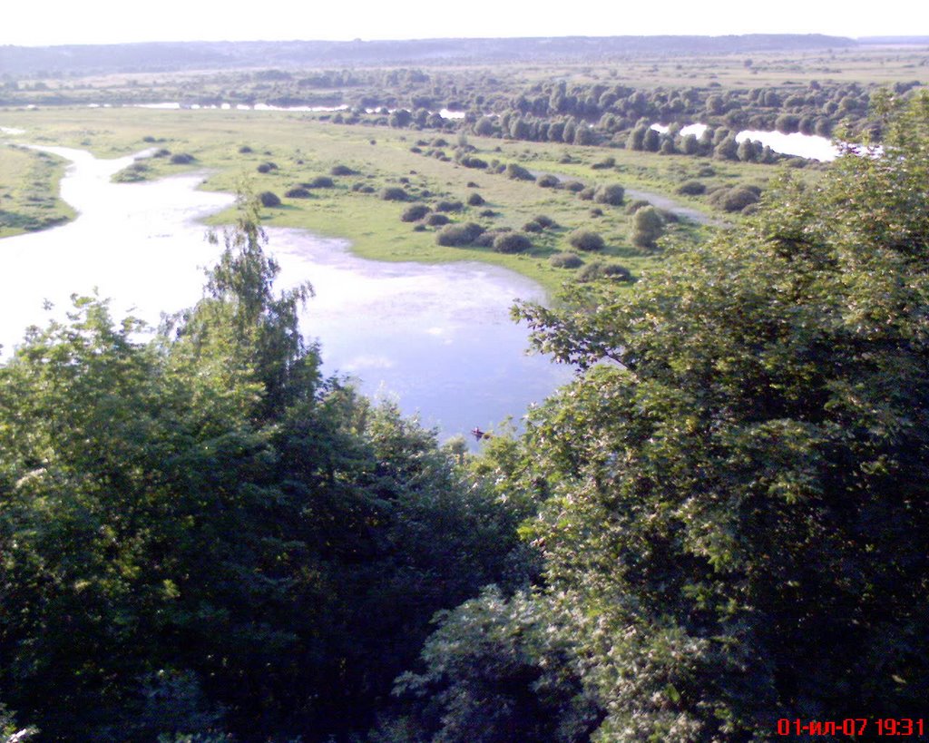 Вид с монастыря на Десну, Новгород Северский