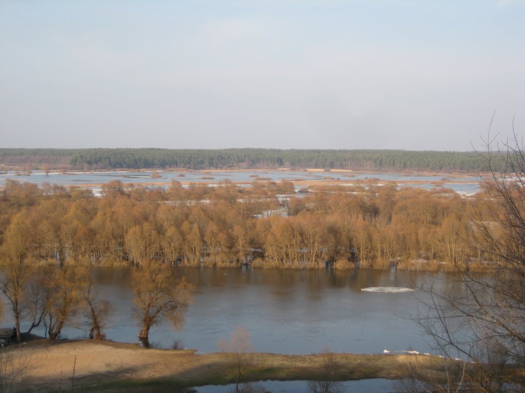 Разлив Десны. Вид со смотровой площадки, Новгород Северский