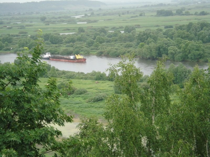 Вид з монастиря на р.Десну, Новгород Северский