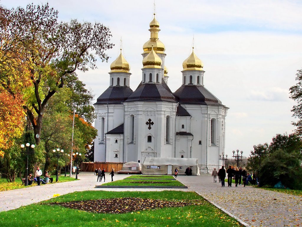 Chernihiv - Catherins church, Чернігів - Катерининська церква, Черенигов - Екатерининская церковь(1715), Чернигов