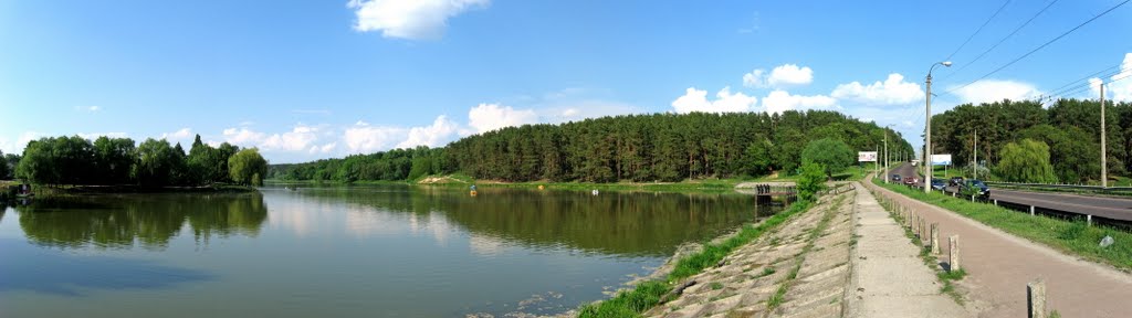Еловщина и дамба на р. Стрижень_панорама 1, Чернигов