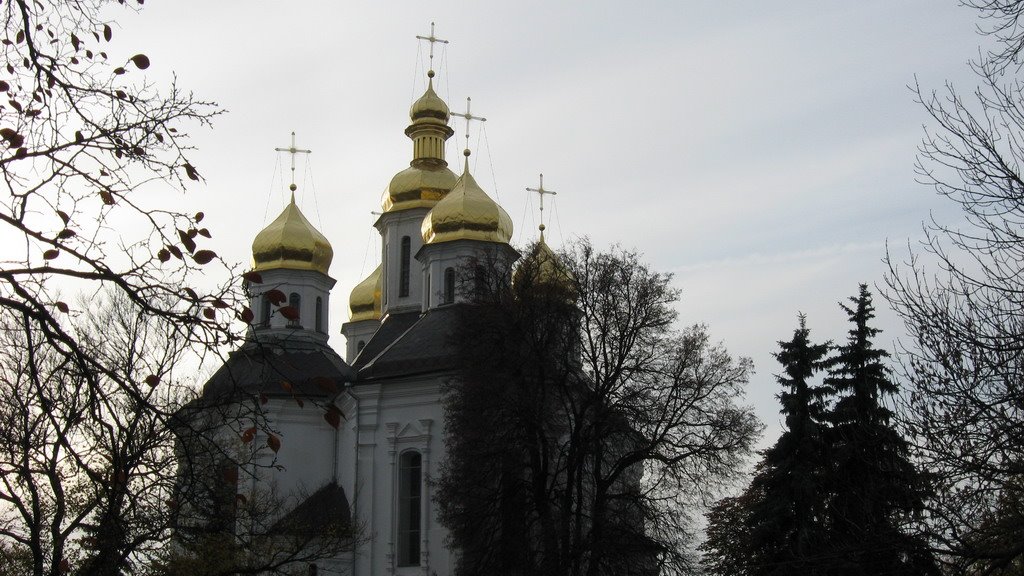 Церковь св. Екатерины (вид с Вала), Чернигов