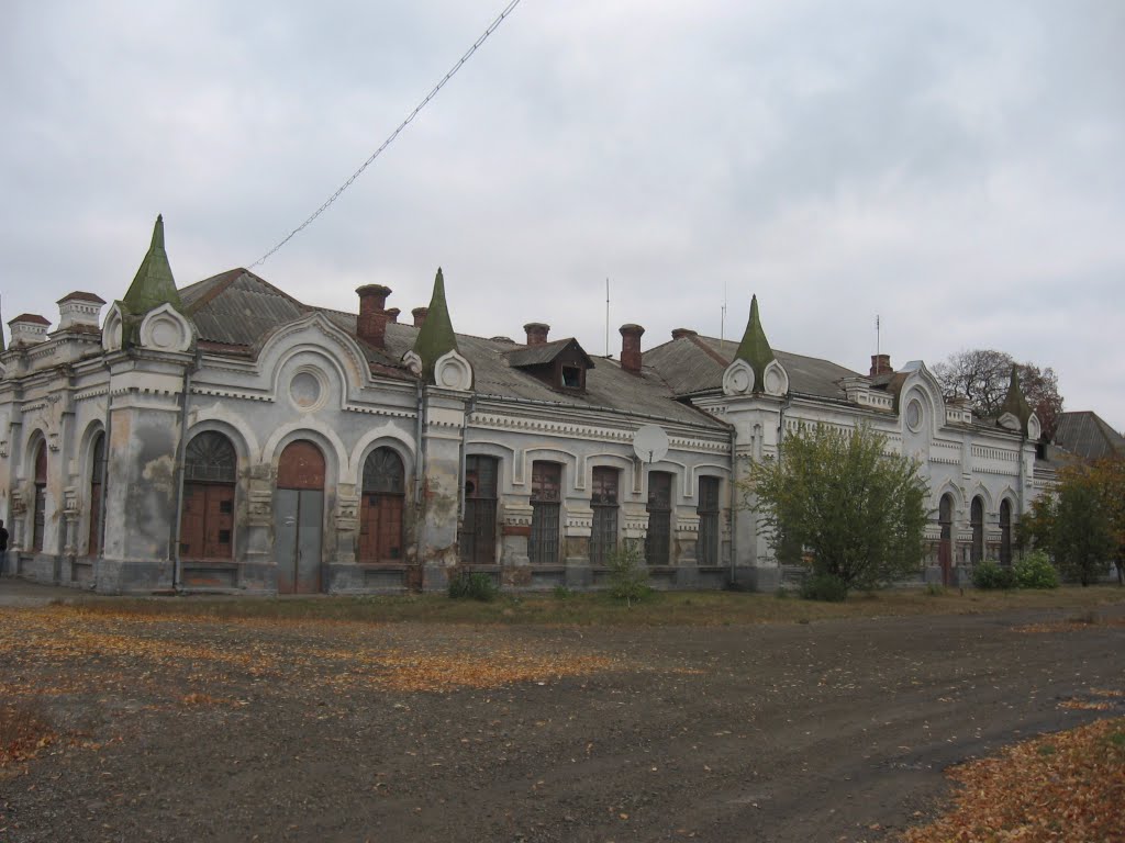 вокзал у Новоселиці, поч. ХХ століття ♦ railway station Novoselytsia, Новоселица