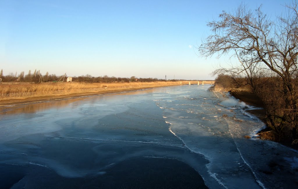 Северокрымский канал в Крыму (февраль), Армянск