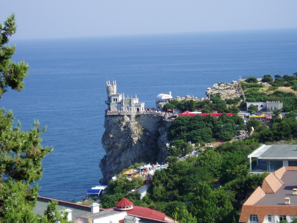 Gaspra (Crimea, Ukraine) - Swallows Nest castle / Гаспра (Крим) - Замок Ластівчине гніздо на мисі Ай-Тодор, Курпаты