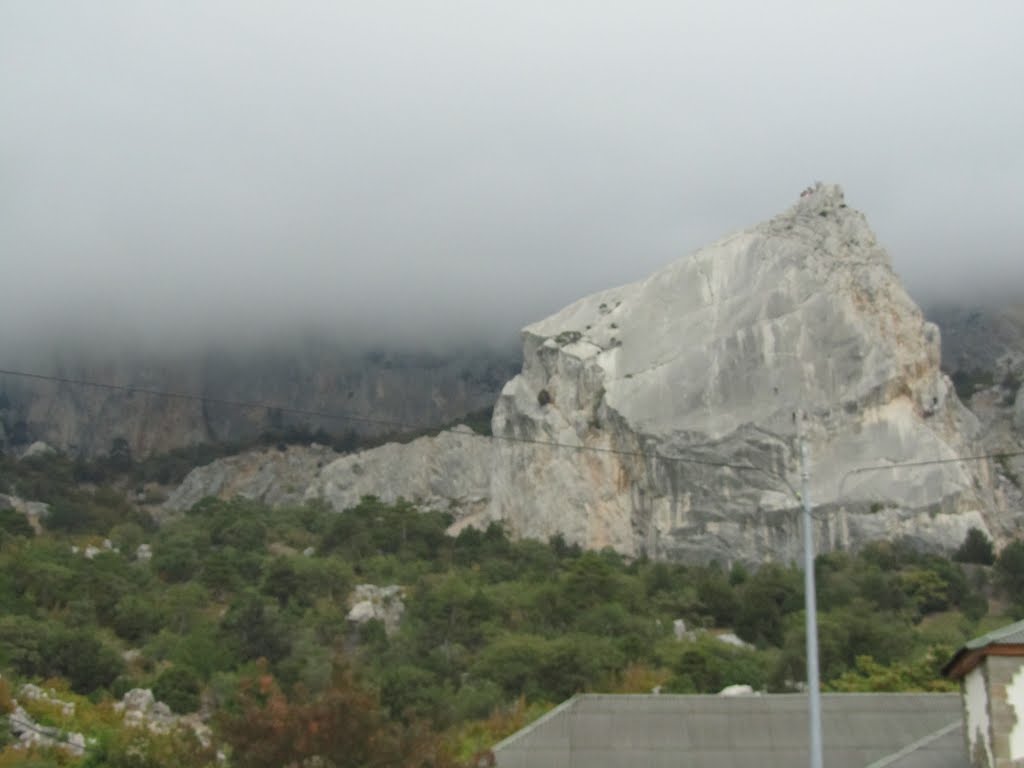 Камень на обочине. Крым. Сентябрь 2012, Парковое