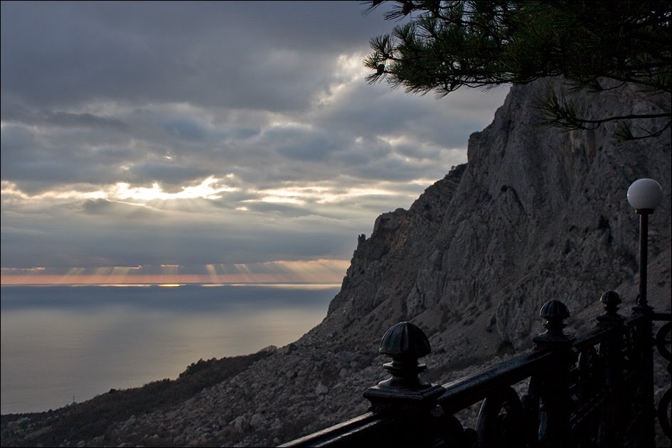 Black Sea near Foros. Crimea, Санаторное