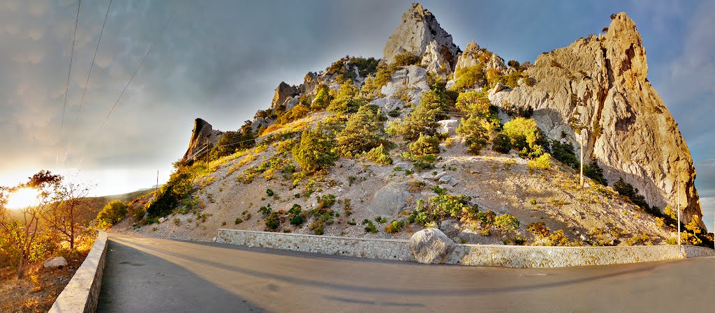 Simeiz. Sunset-Road-Stone ., Симеиз