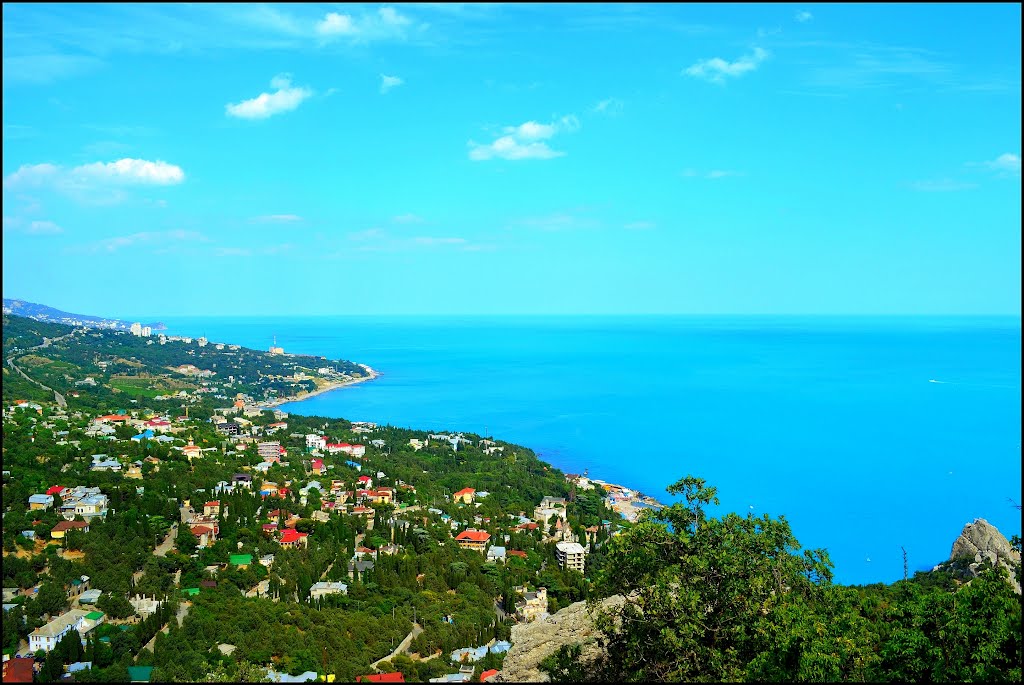 Simeiz from mt. Cat., Симеиз