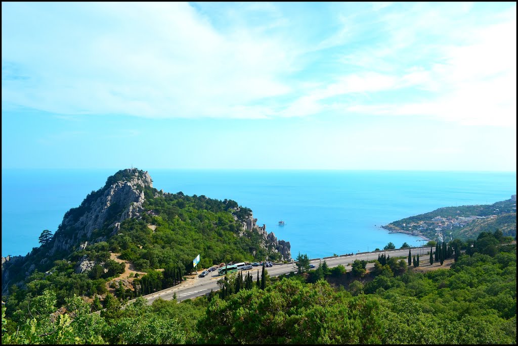 View of Mt cat and Katsiveli, Симеиз