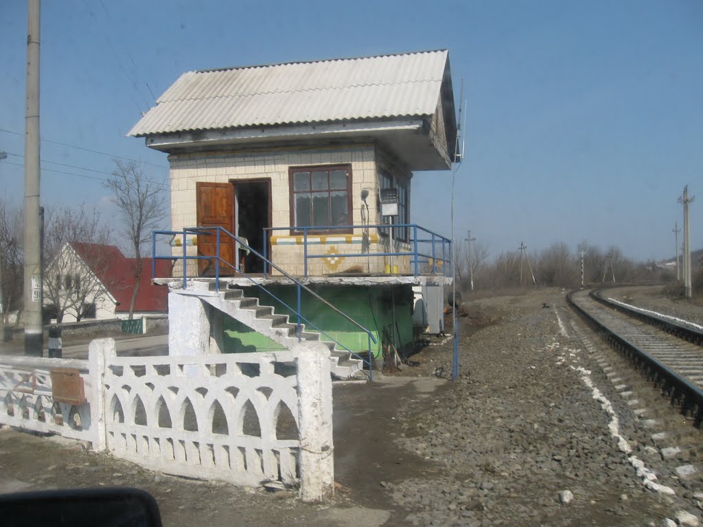 Railroad crossing in Grabarovka village, Ukraine, 2010, Вендичаны