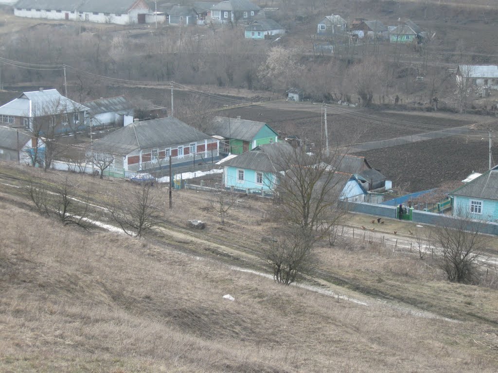 View from hill in Grabarovka, Ukraine, Vinnitsa, 2010, Вендичаны