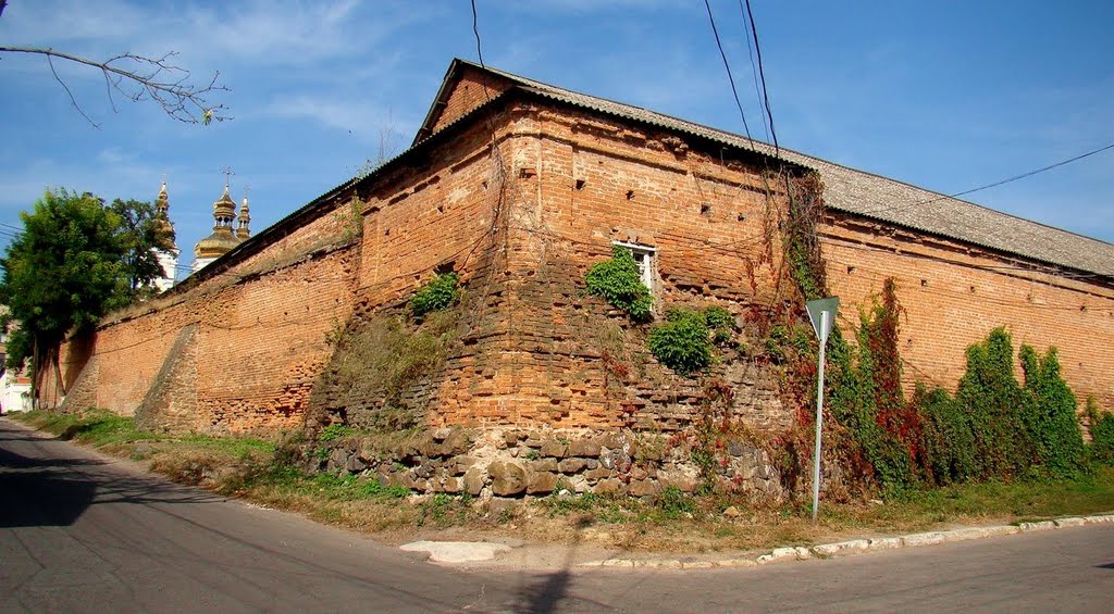 Вінниця - мури домініканського монастиря, walls, Винница
