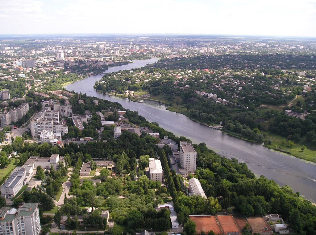 A birds-eye view of the city, Винница
