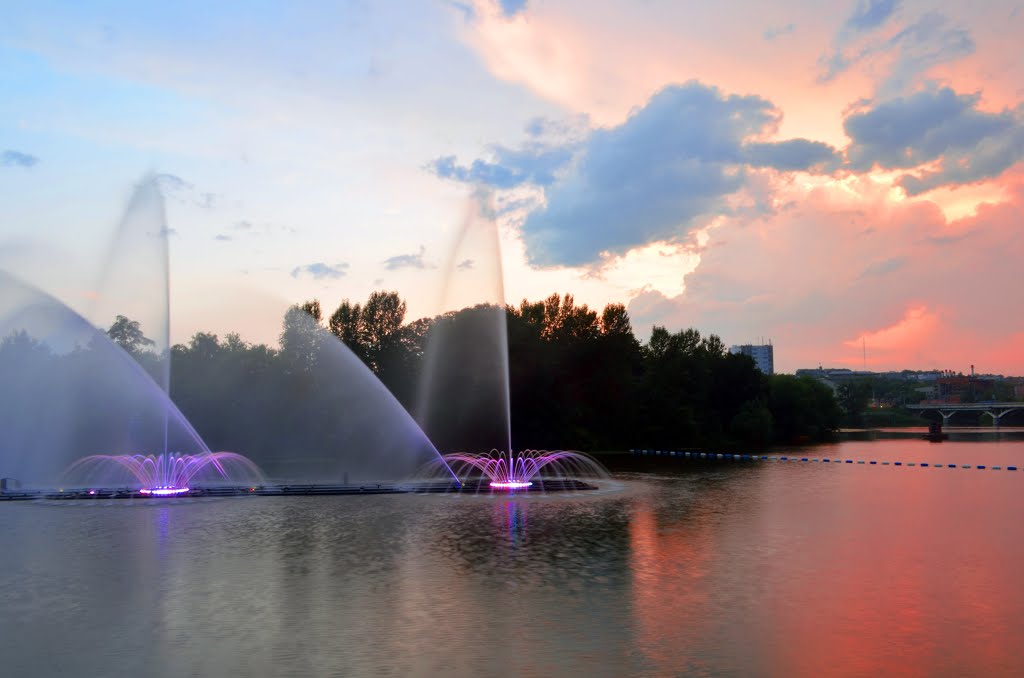 ROSHEN FOUNTAIN 1. Magic Flowers on the water., Винница