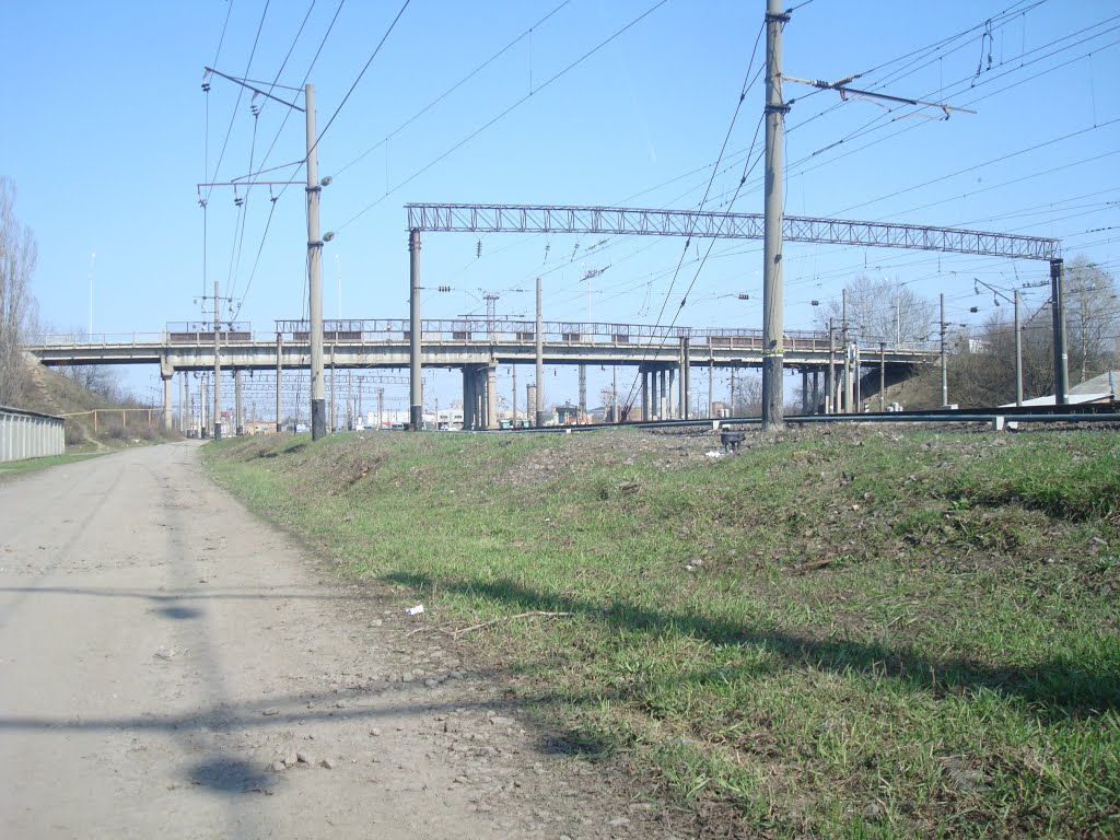 Железнодорожная линия Жмеринка - Подволочиск. Перегон Жмеринка-Подольская - Жмеринка. Путепровод, Жмеринка
