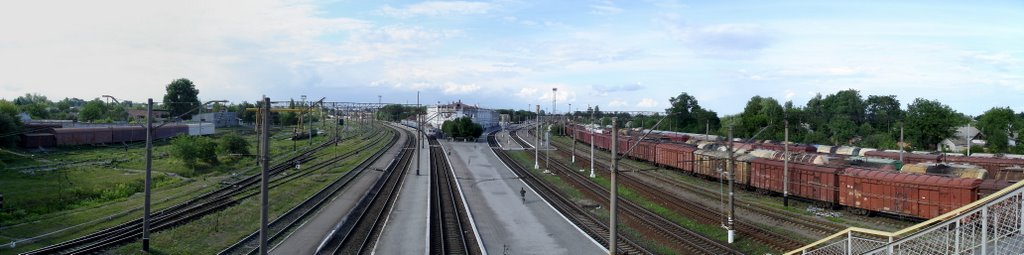 г.Казатин На распутье дорог (панорама ж/д вокзала), Казатин
