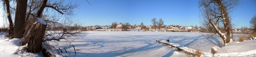 Панорама у речки (Зима 2014), Липовец