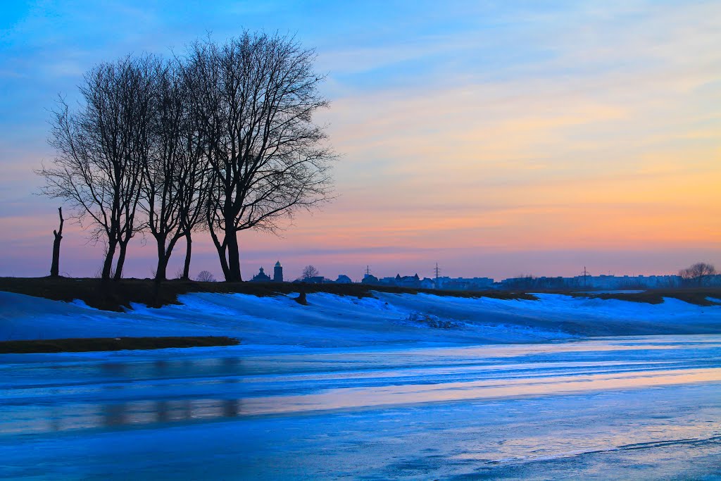 Winter Sunset, Луцк
