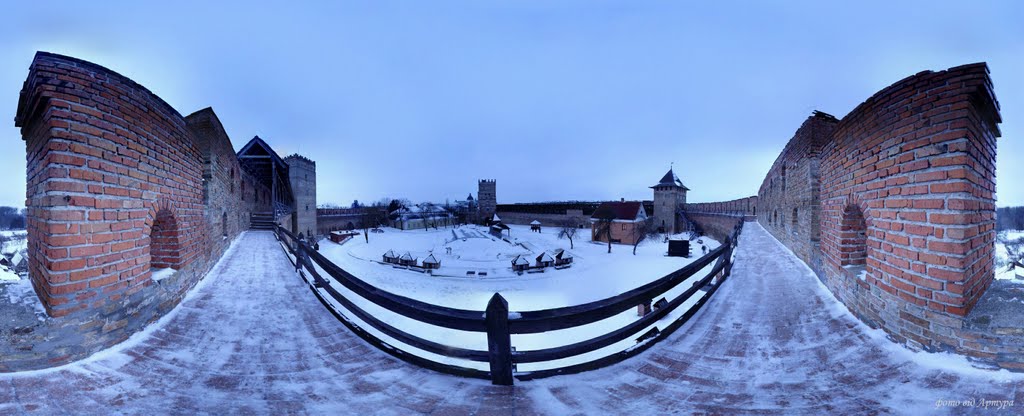 панорама замку Любарта 01.2011, Луцк