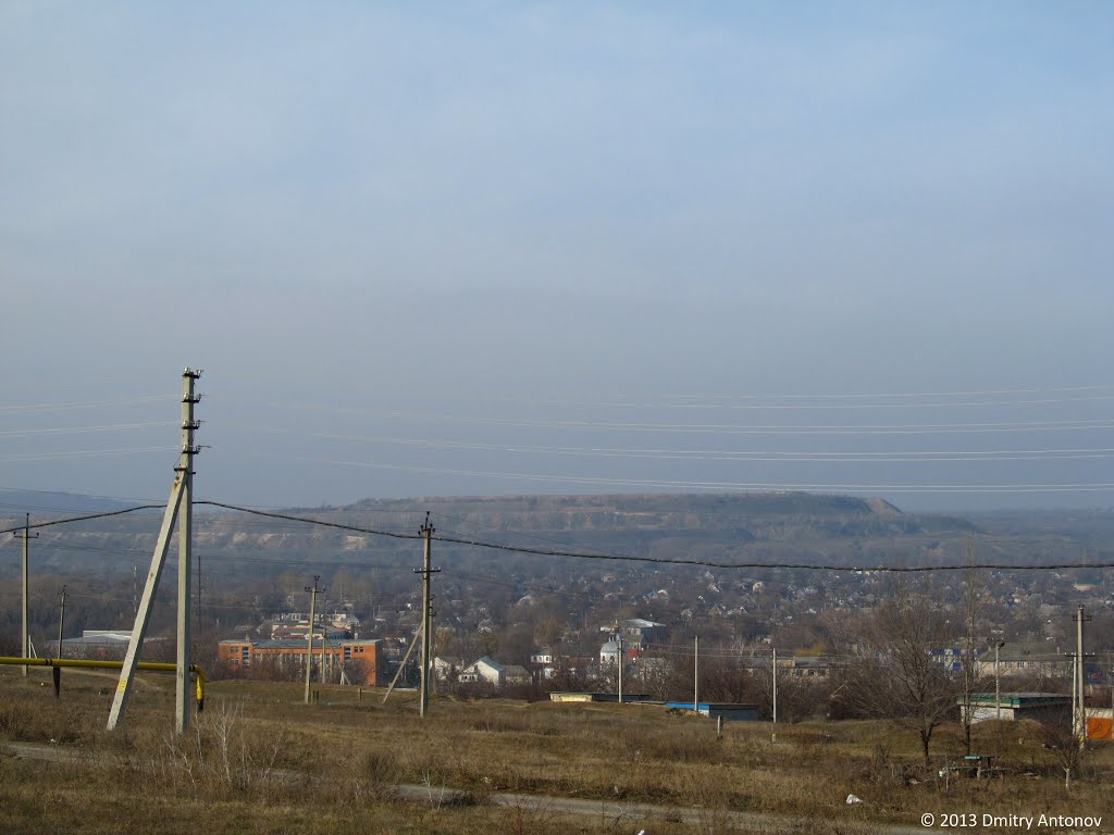 Панорама Широкого та відвалу Інгулецького карєру, 2013, Широкое