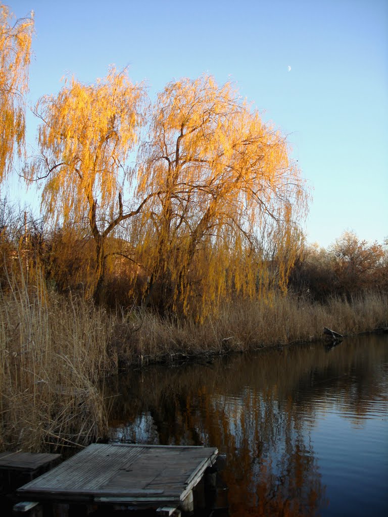 Поздняя осень на реке Сура, Калинино