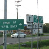 US 11, LA 41, LA 3081, Пирл Ривер